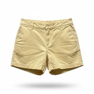 J. Crew Women's Shorts Size 4 Yellow Powdered oxford City Fit 3.5” Inseam Shorts